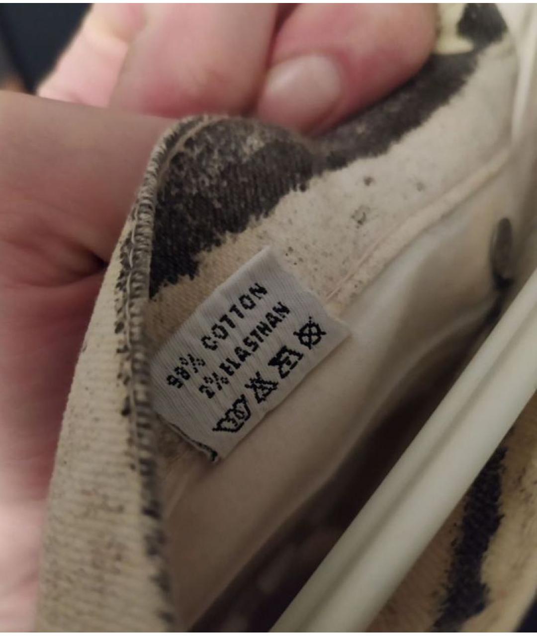 ROBERTO CAVALLI Мульти хлопко-эластановые прямые джинсы, фото 8