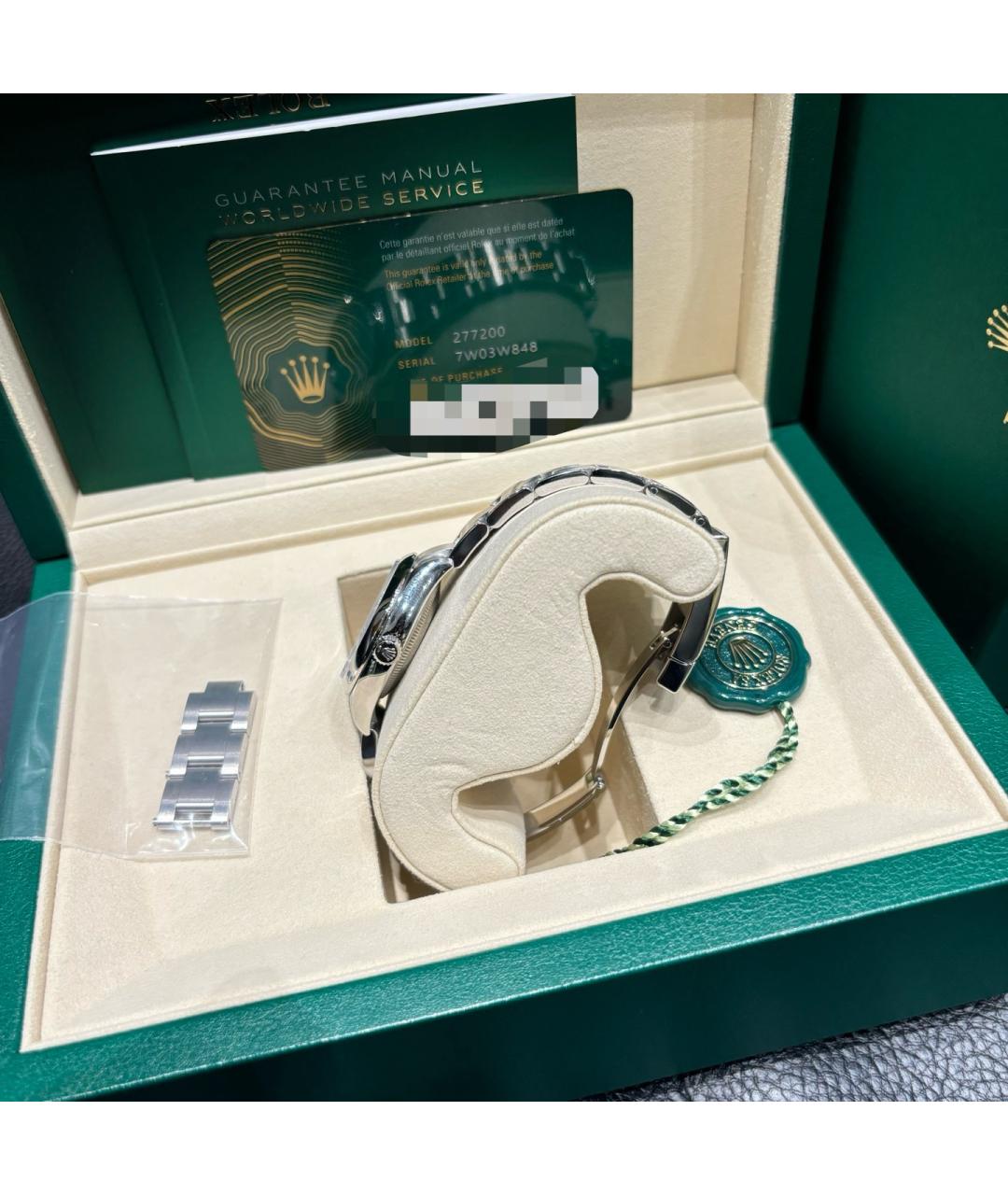 ROLEX Синие металлические часы, фото 5