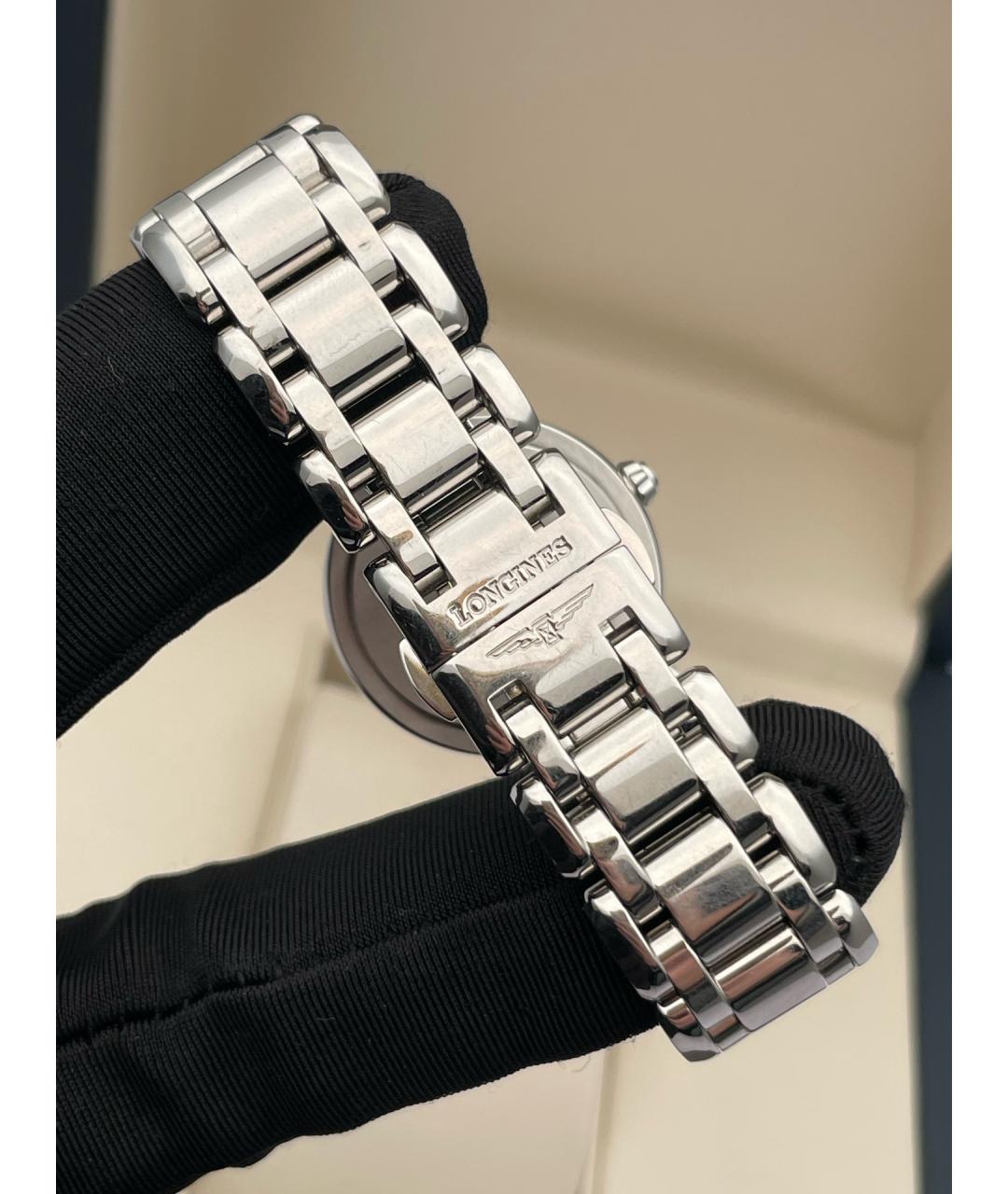 LONGINES Белые металлические часы, фото 4