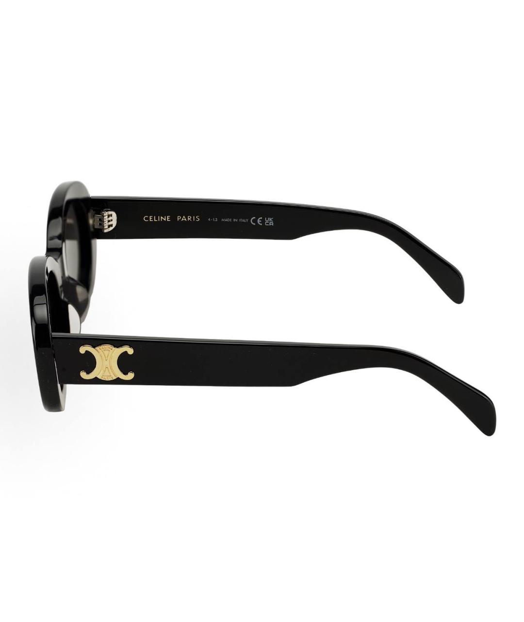 CELINE Черные пластиковые солнцезащитные очки, фото 2