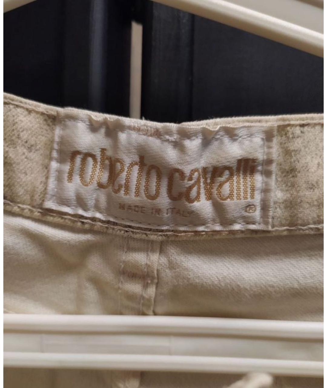 ROBERTO CAVALLI Мульти хлопко-эластановые прямые джинсы, фото 6