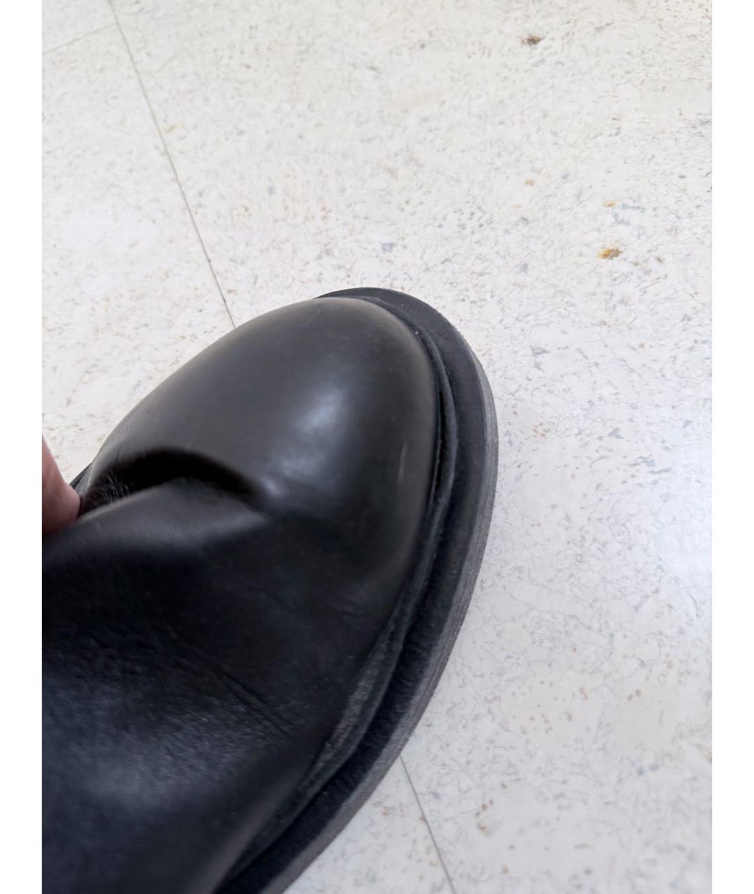 JIL SANDER Черные кожаные сапоги, фото 8