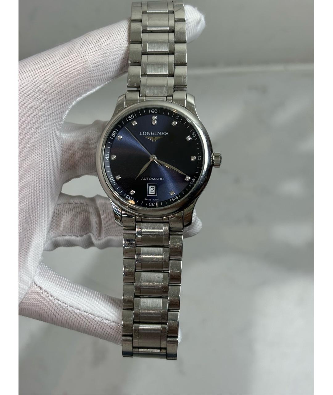 LONGINES Синие металлические часы, фото 4