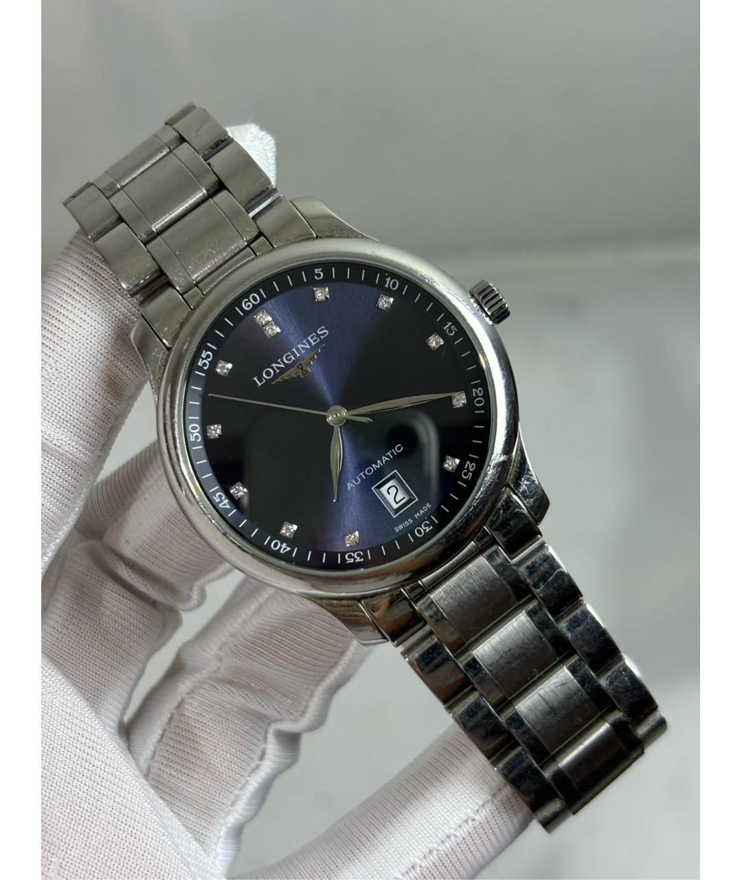 LONGINES Синие металлические часы, фото 2