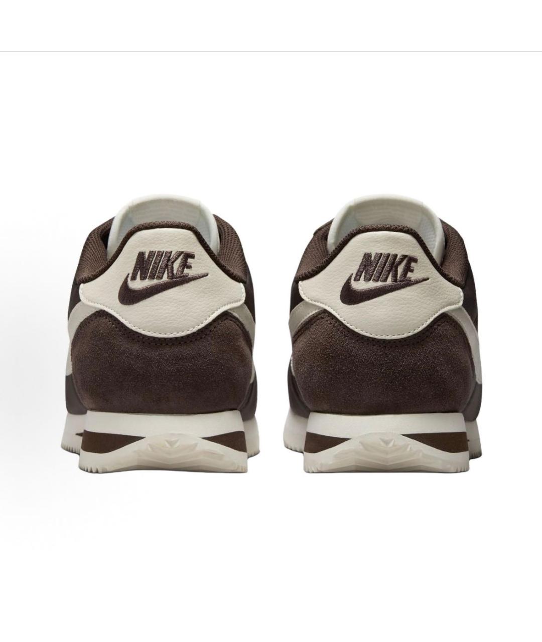 NIKE Коричневые замшевые низкие кроссовки / кеды, фото 3