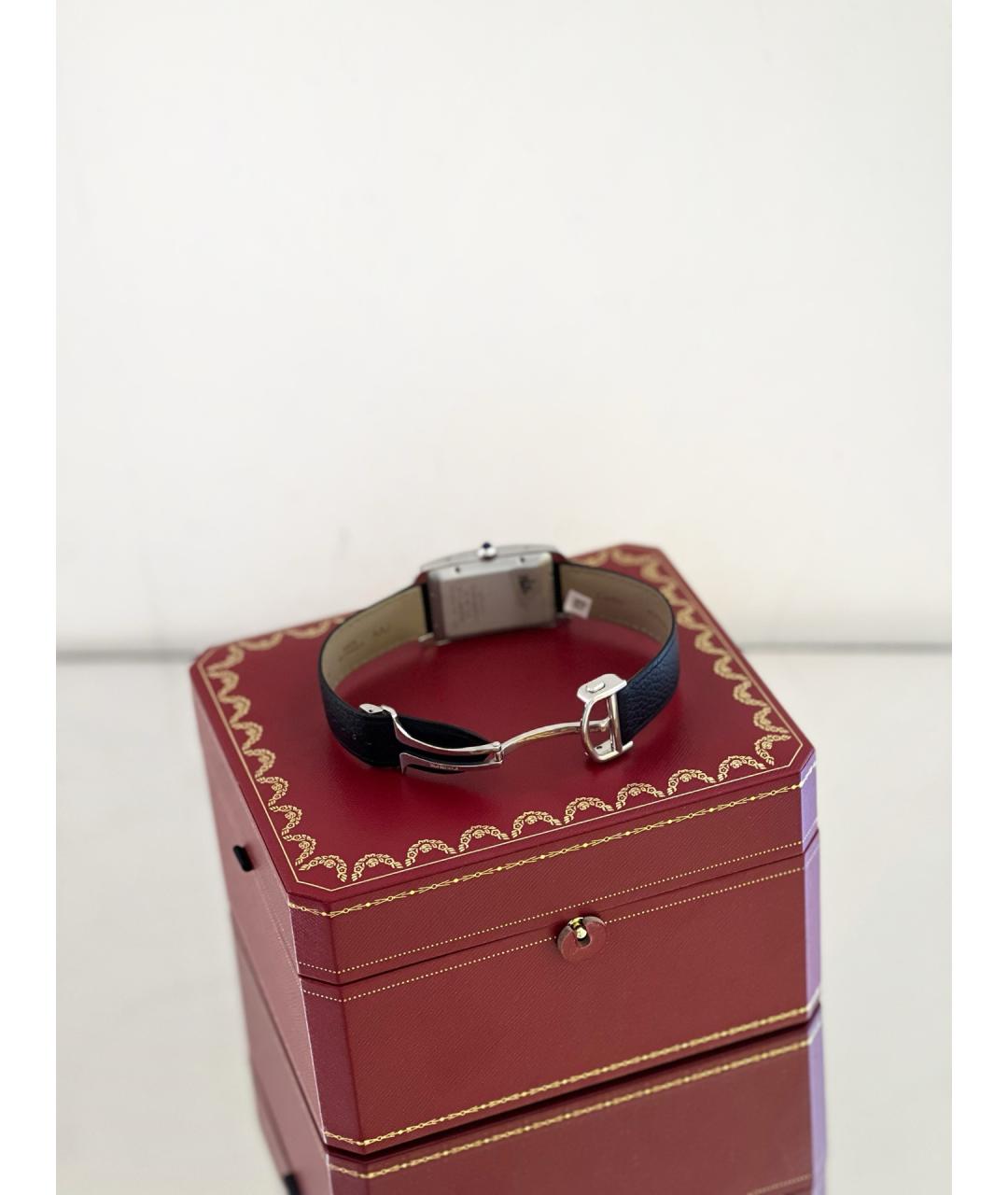 CARTIER Белые металлические часы, фото 6