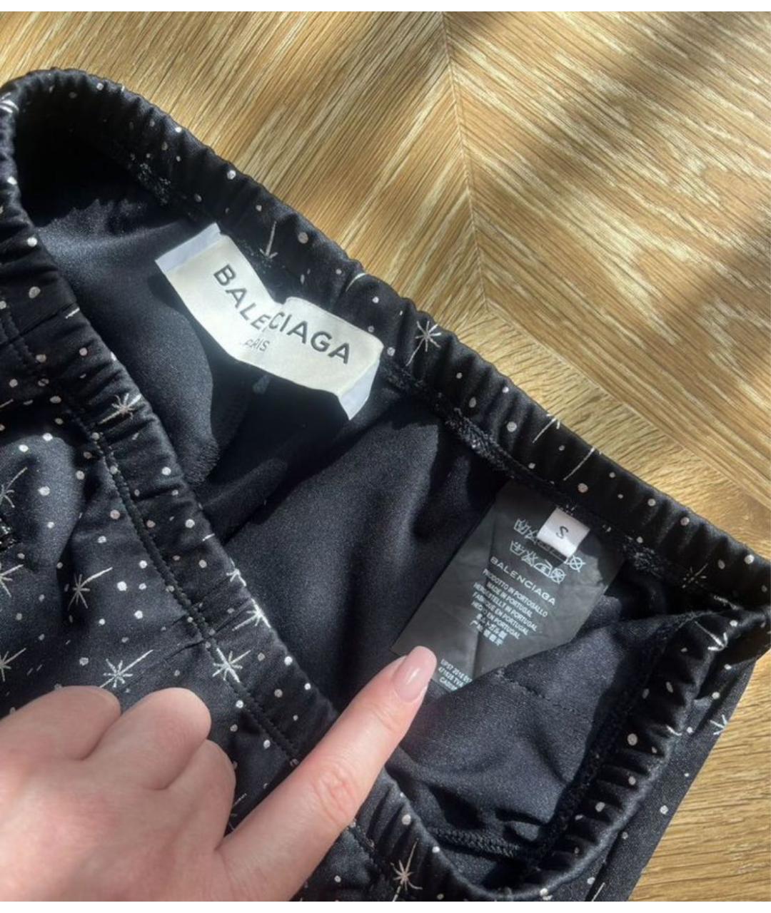 BALENCIAGA Черные леггинсы и велосипедки, фото 5