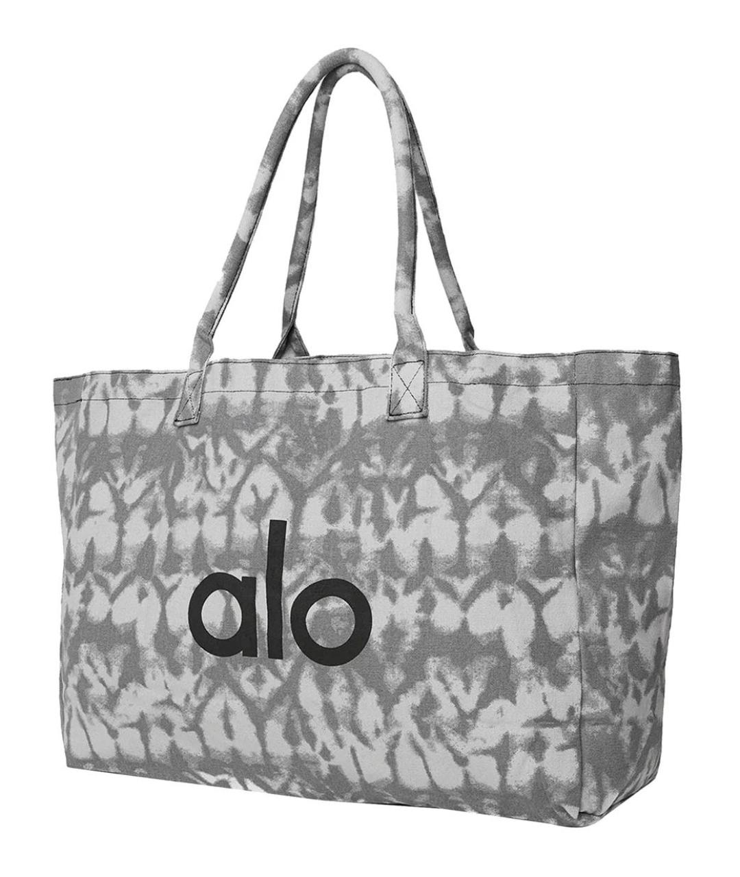 ALO YOGA Антрацитовая хлопковая дорожная/спортивная сумка, фото 6