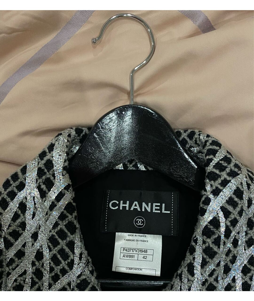 CHANEL Серый хлопковый жакет/пиджак, фото 3