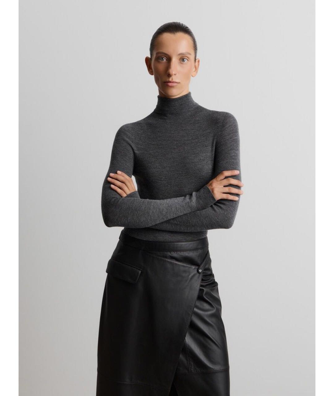 12 STOREEZ Серая шерстяная водолазка, фото 3