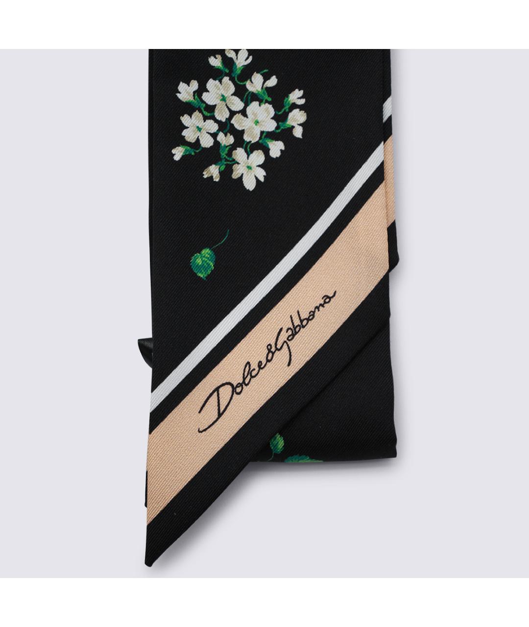 DOLCE&GABBANA Мульти шелковый шарф, фото 2