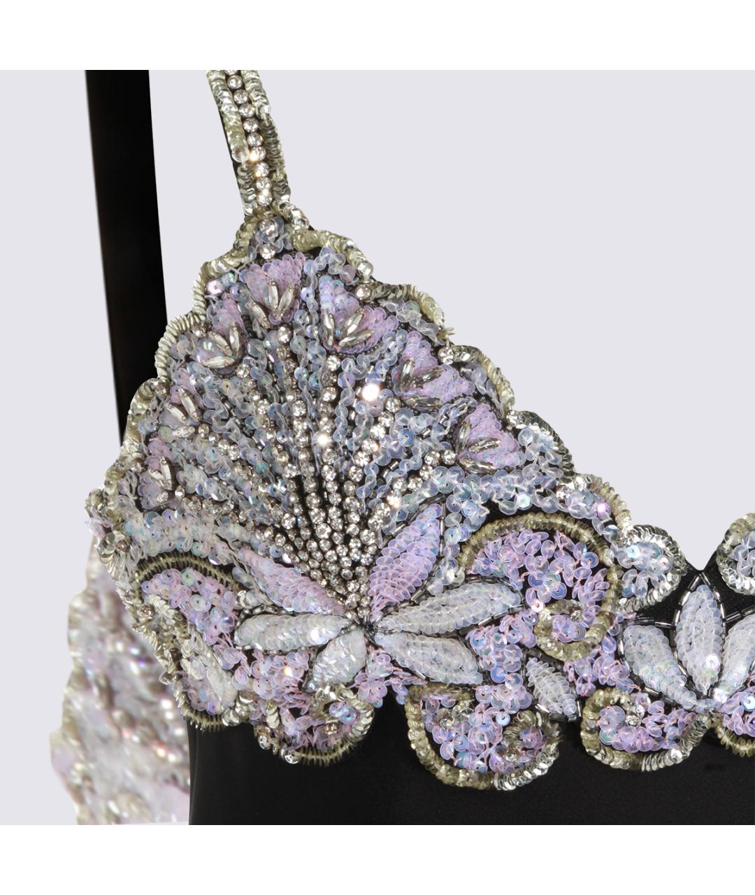 VALENTINO Черное вискозное вечернее платье, фото 3