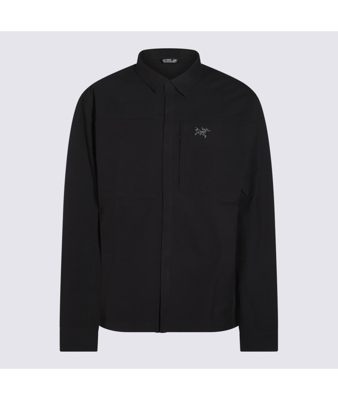 ARCTERYX Черная хлопковая кэжуал рубашка, фото 3