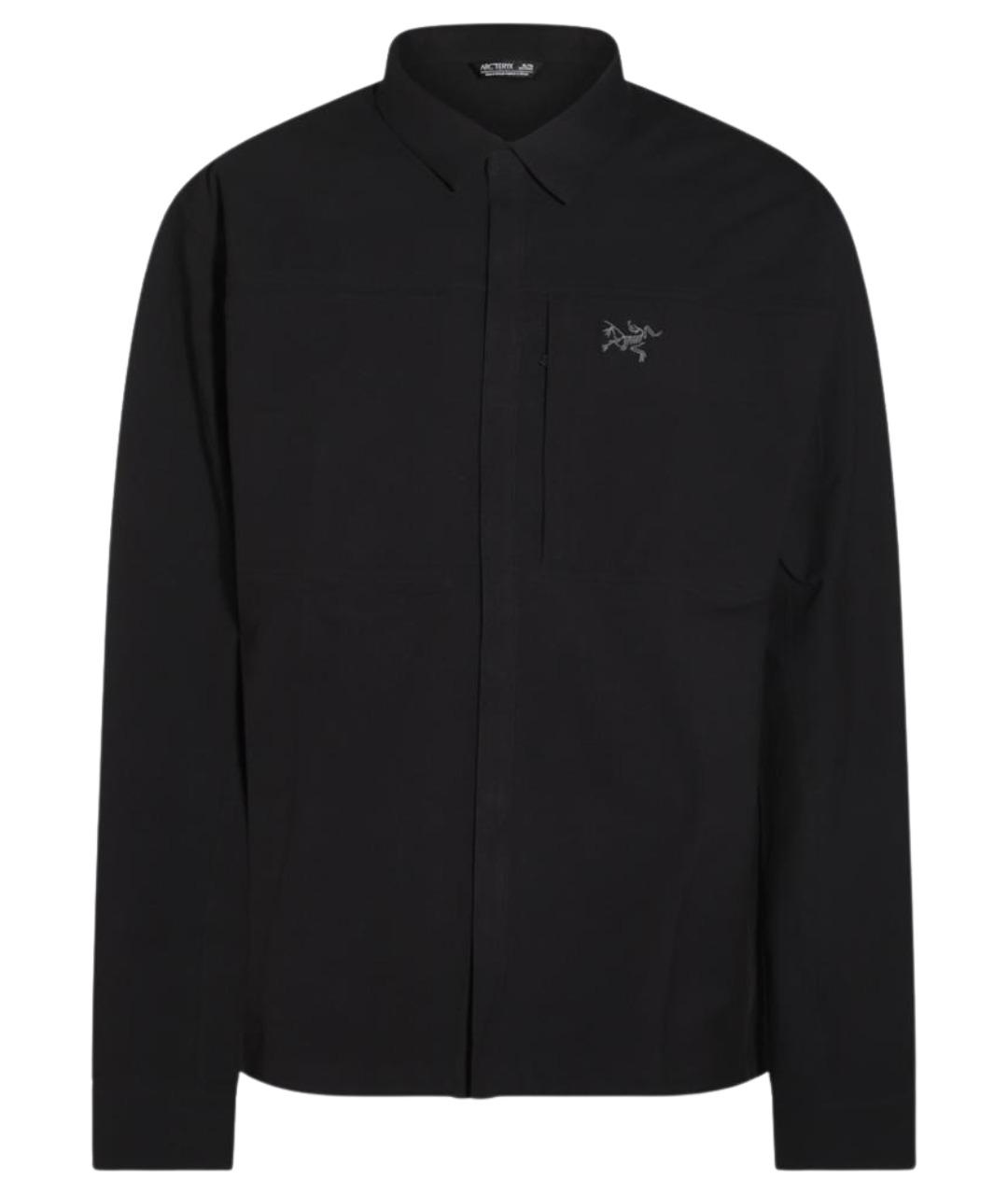 ARCTERYX Черная хлопковая кэжуал рубашка, фото 1