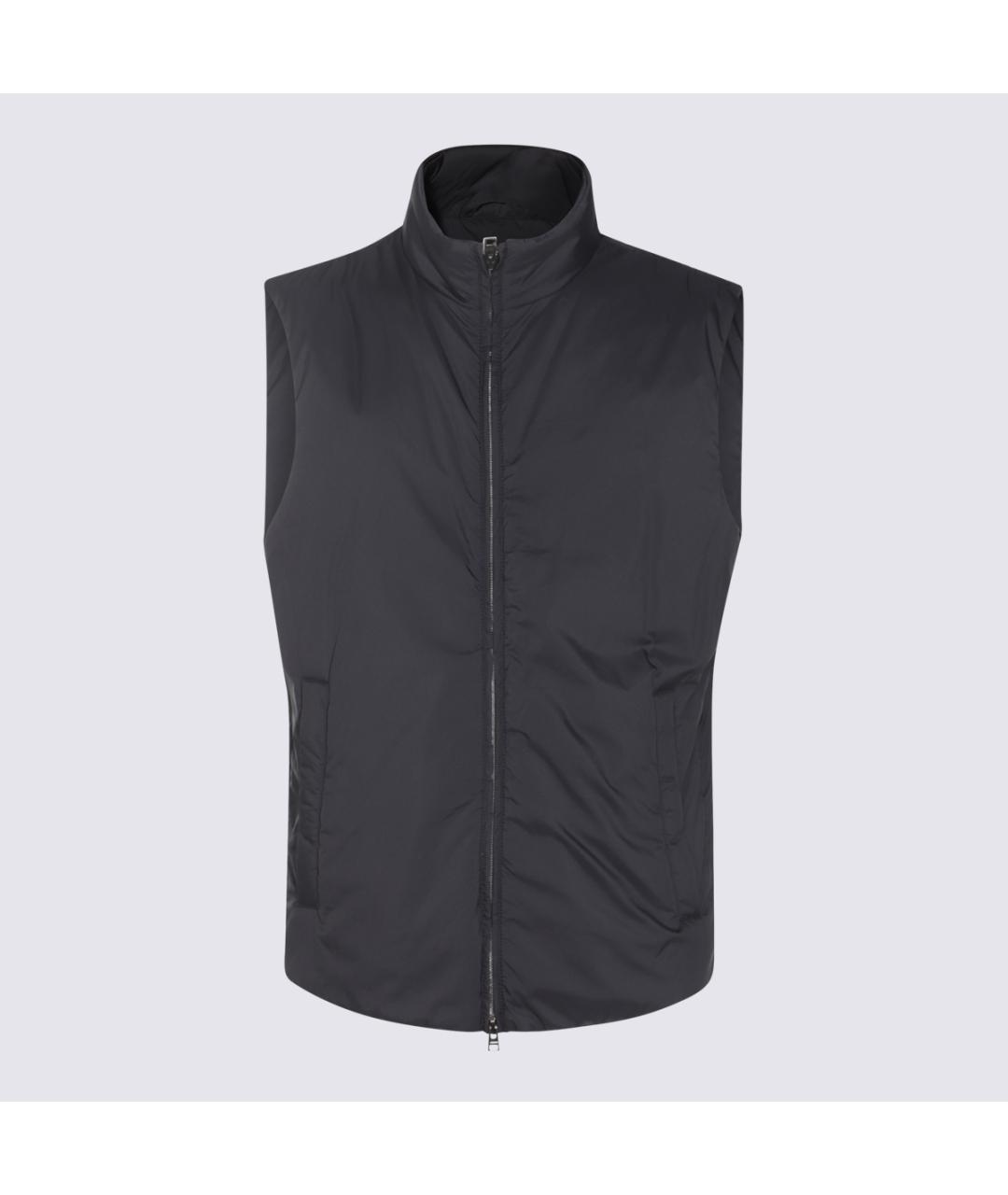 HERNO Темно-синий синтетический жилет, фото 3