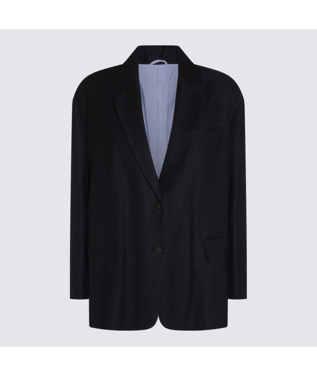 BRUNELLO CUCINELLI Мульти льняной жакет/пиджак, фото 5