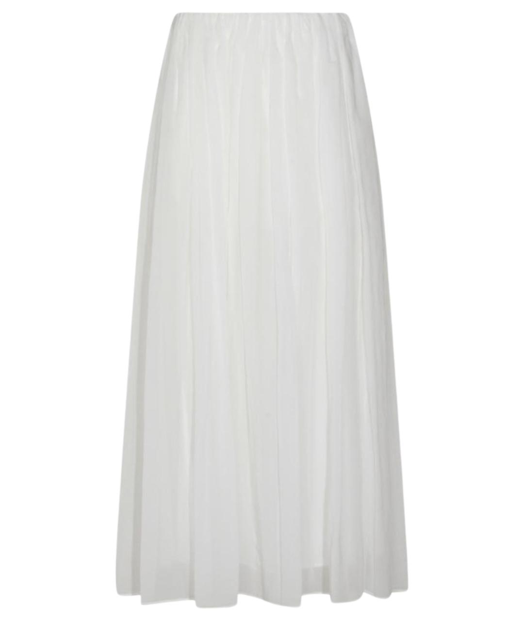 BRUNELLO CUCINELLI Белая хлопковая юбка миди, фото 1