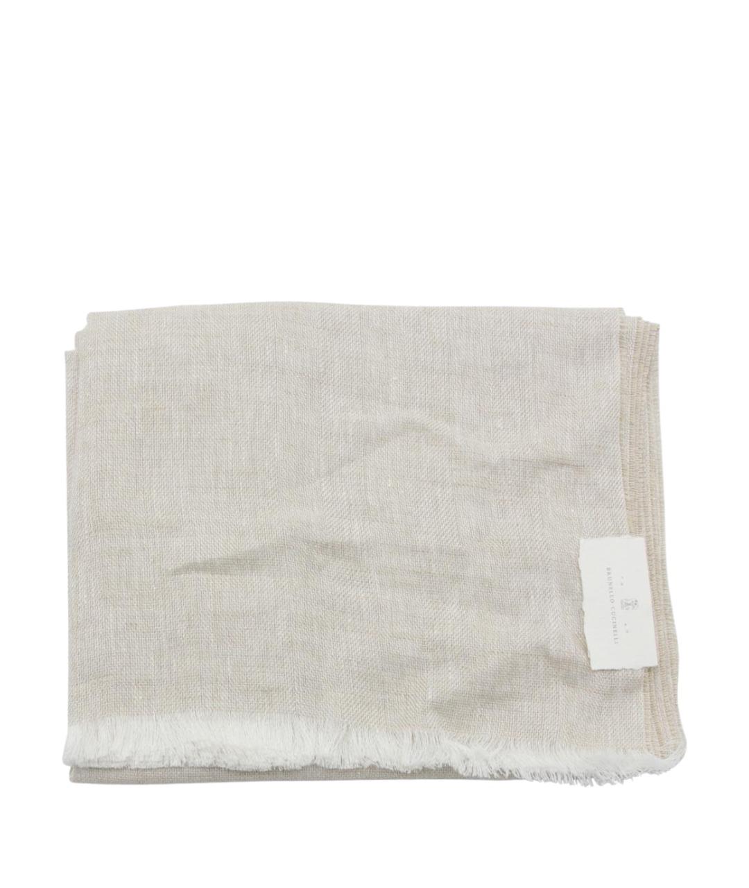 BRUNELLO CUCINELLI Мульти льняной шарф, фото 1