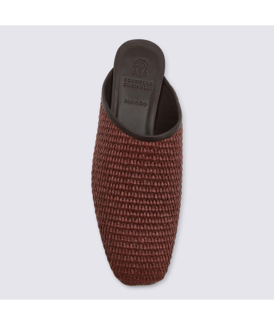 BRUNELLO CUCINELLI Коричневые мюли, фото 4