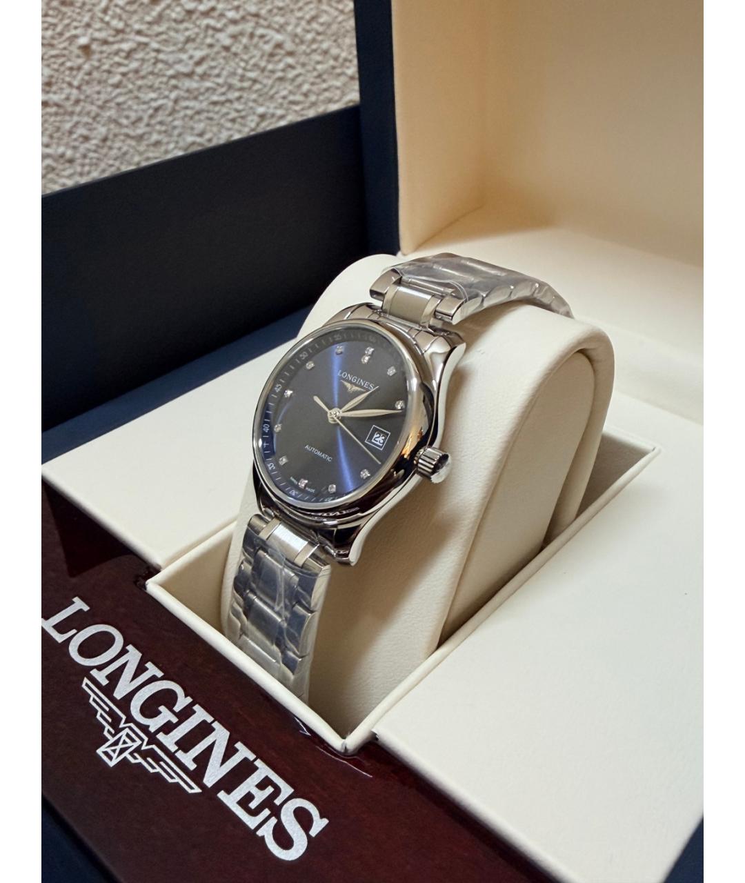LONGINES Синие металлические часы, фото 9