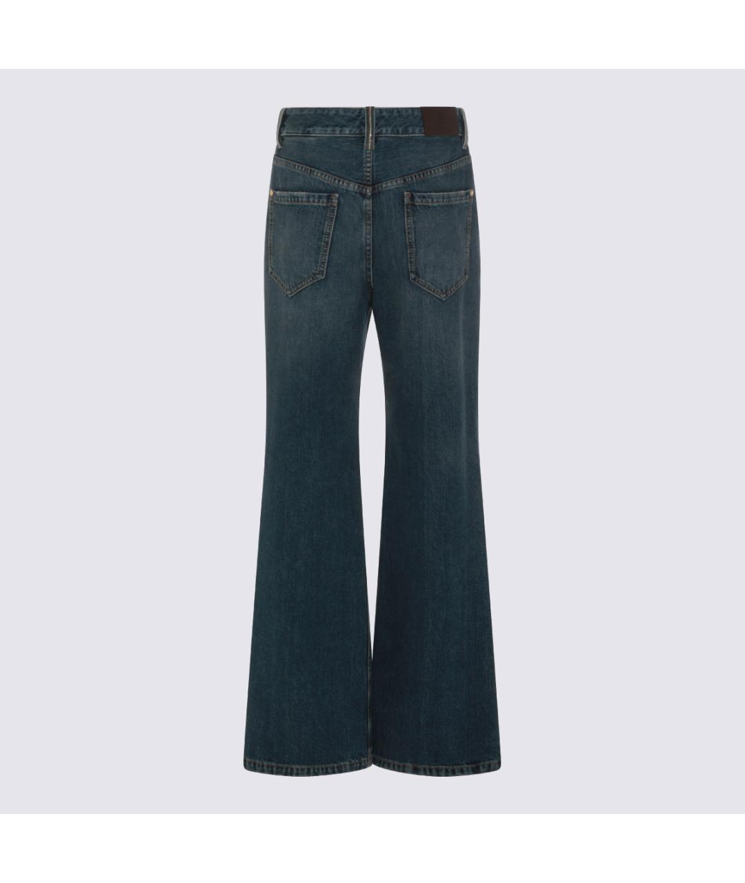 BRUNELLO CUCINELLI Синие хлопковые джинсы клеш, фото 2