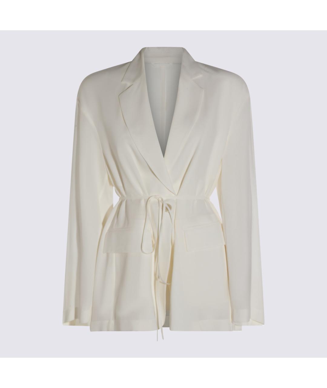 BRUNELLO CUCINELLI Белый шелковый жакет/пиджак, фото 6