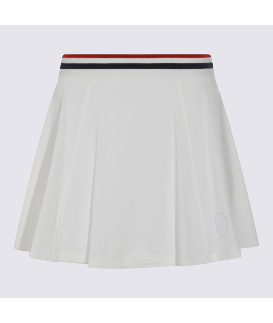 BRUNELLO CUCINELLI Белая хлопковая юбка мини, фото 5