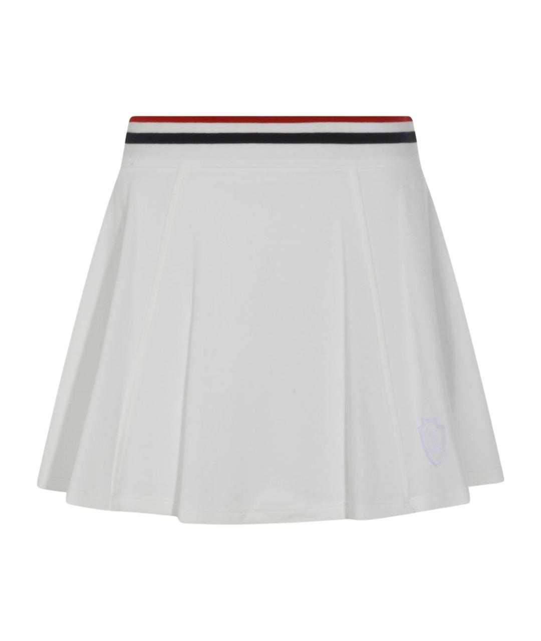 BRUNELLO CUCINELLI Белая хлопковая юбка мини, фото 1