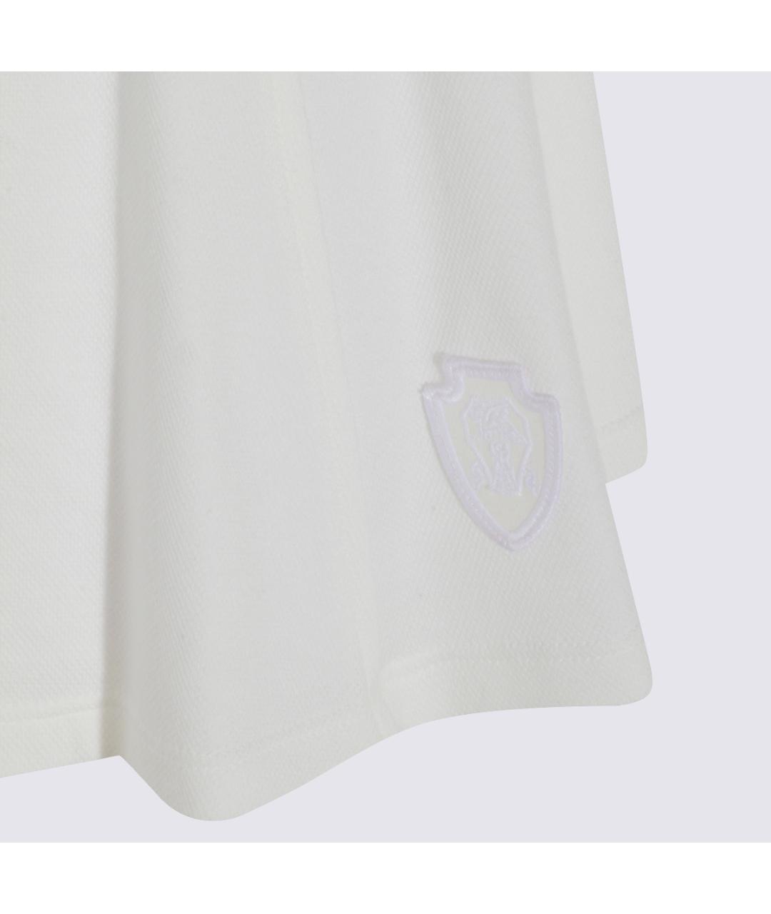 BRUNELLO CUCINELLI Белая хлопковая юбка мини, фото 4