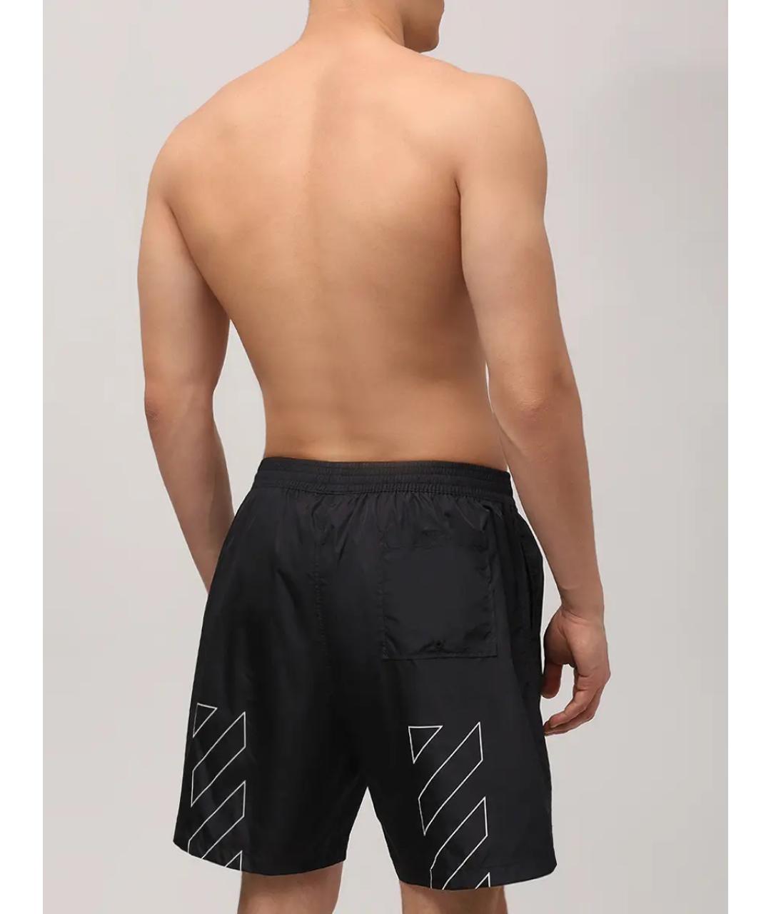 OFF-WHITE Черные полиамидовые шорты, фото 3