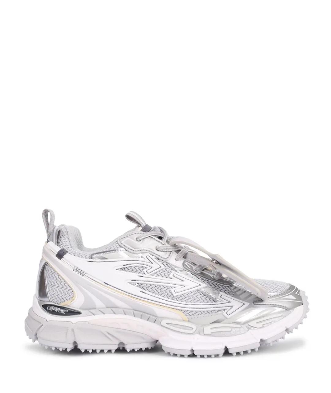OFF-WHITE Серые текстильные кроссовки, фото 1