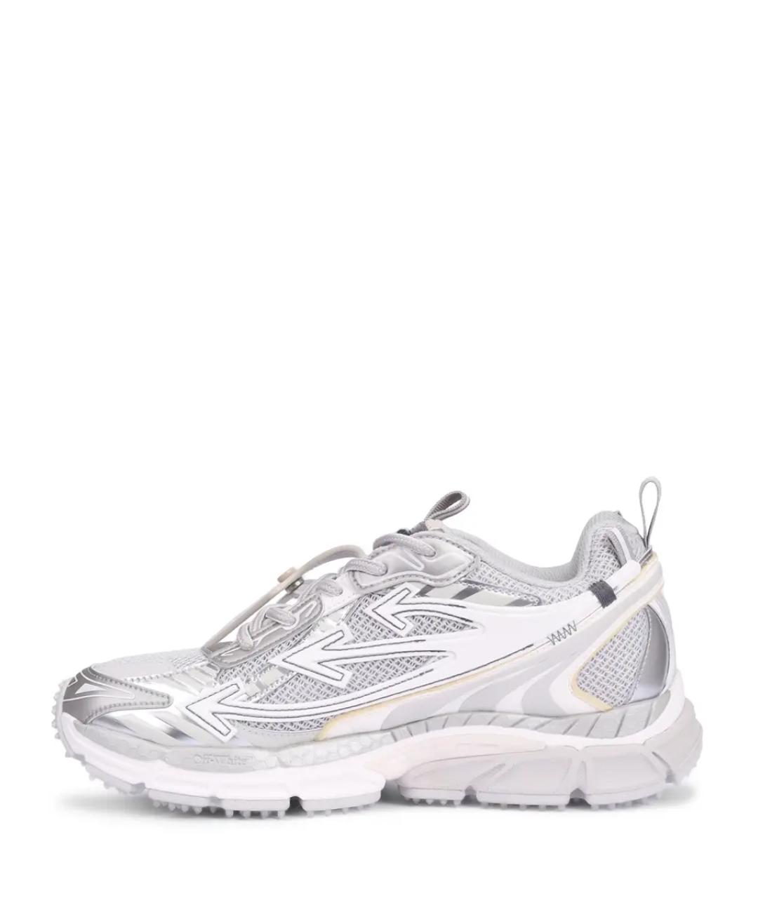 OFF-WHITE Серые текстильные кроссовки, фото 3