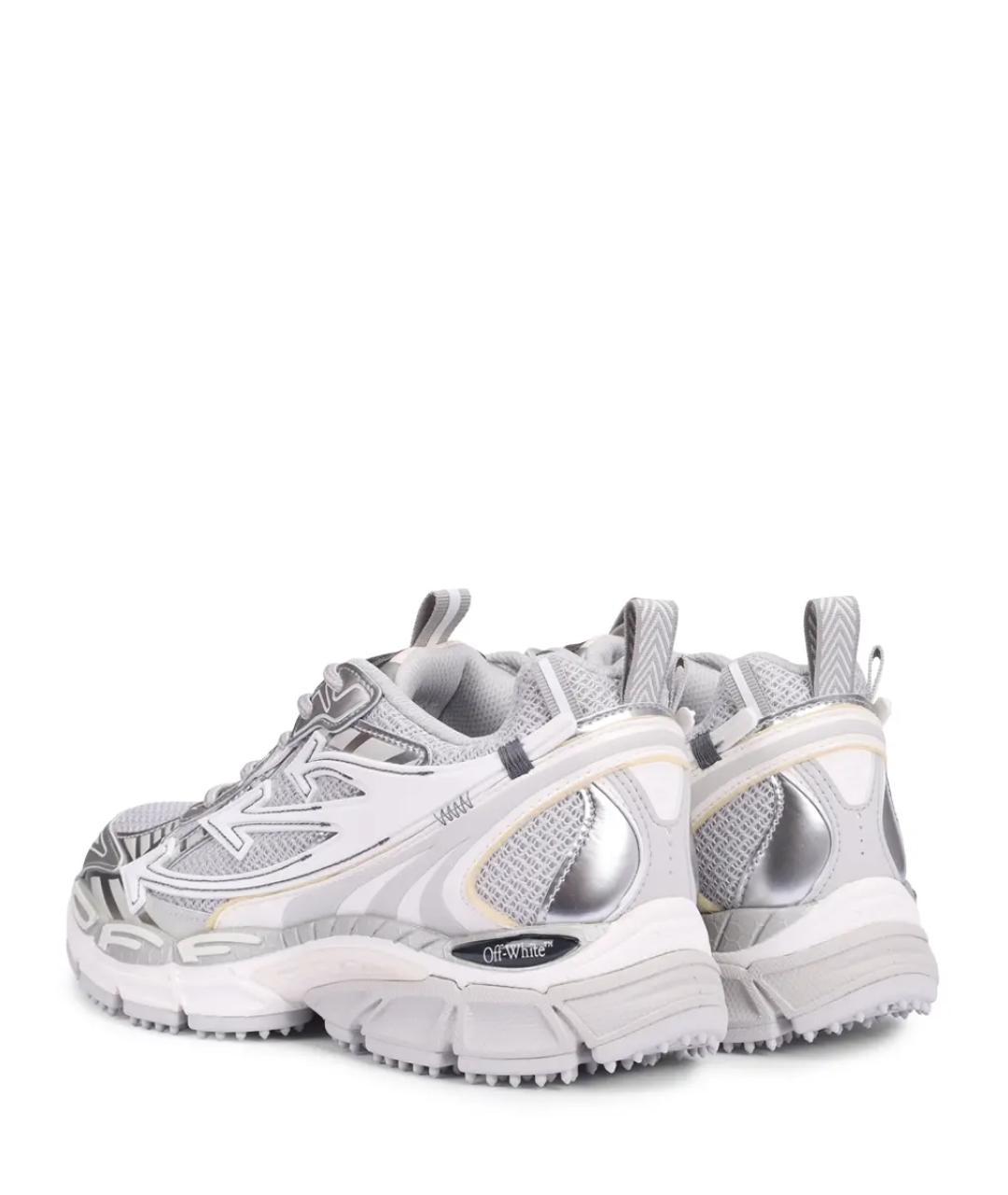 OFF-WHITE Серые текстильные кроссовки, фото 4