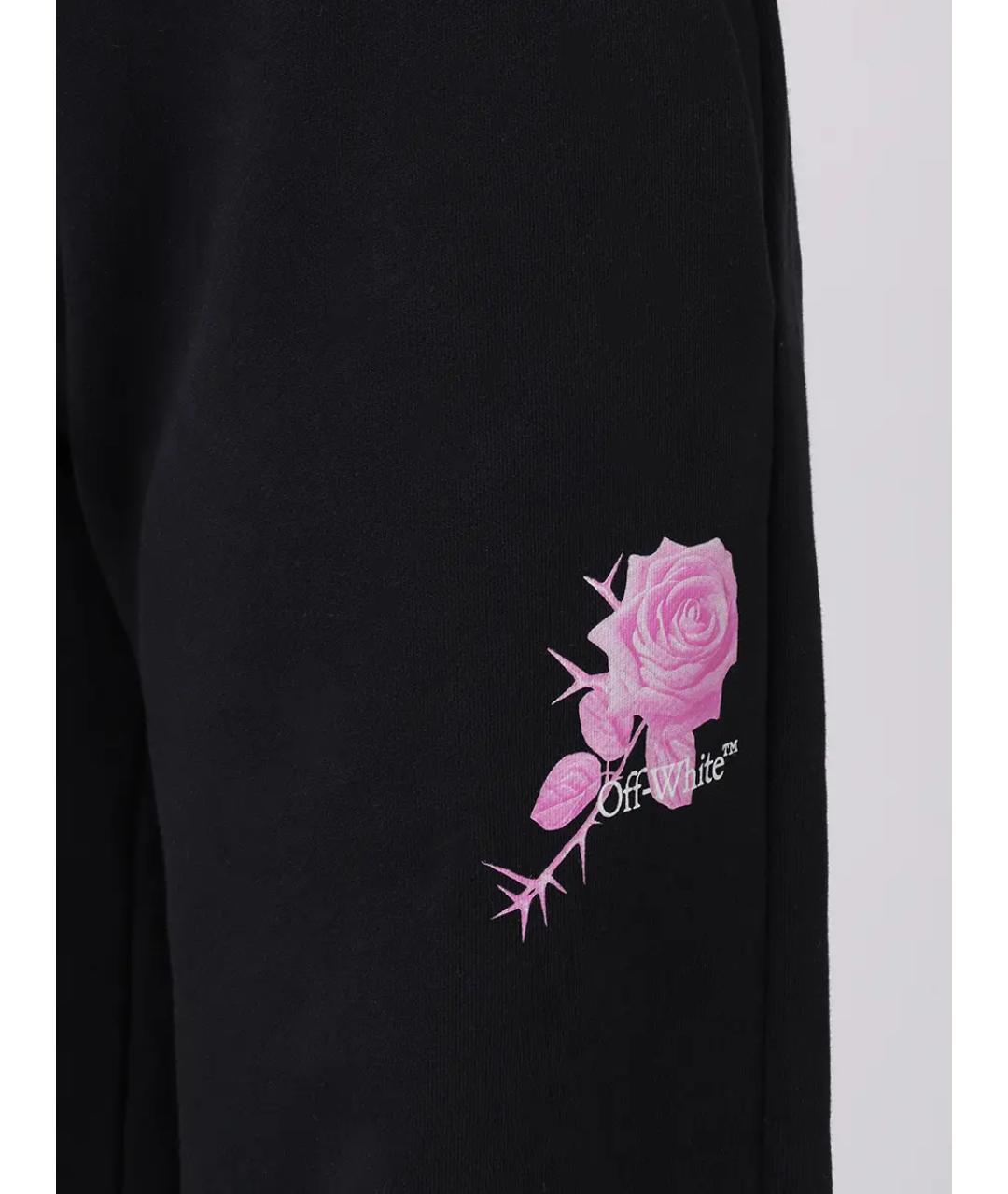 OFF-WHITE Черные хлопковые спортивные брюки и шорты, фото 5