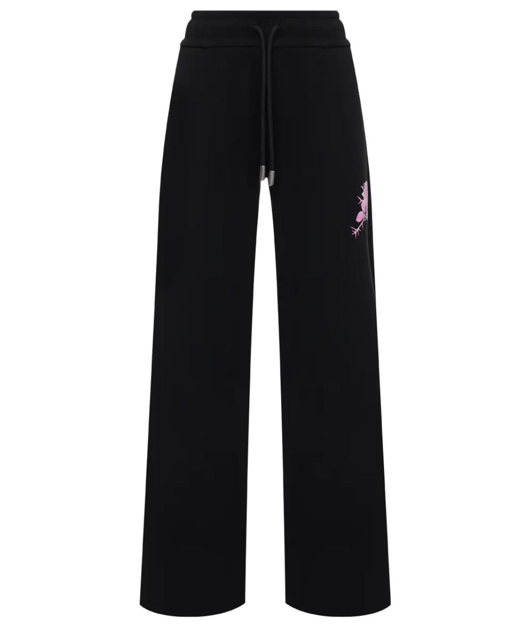 OFF-WHITE Черные хлопковые спортивные брюки и шорты, фото 1