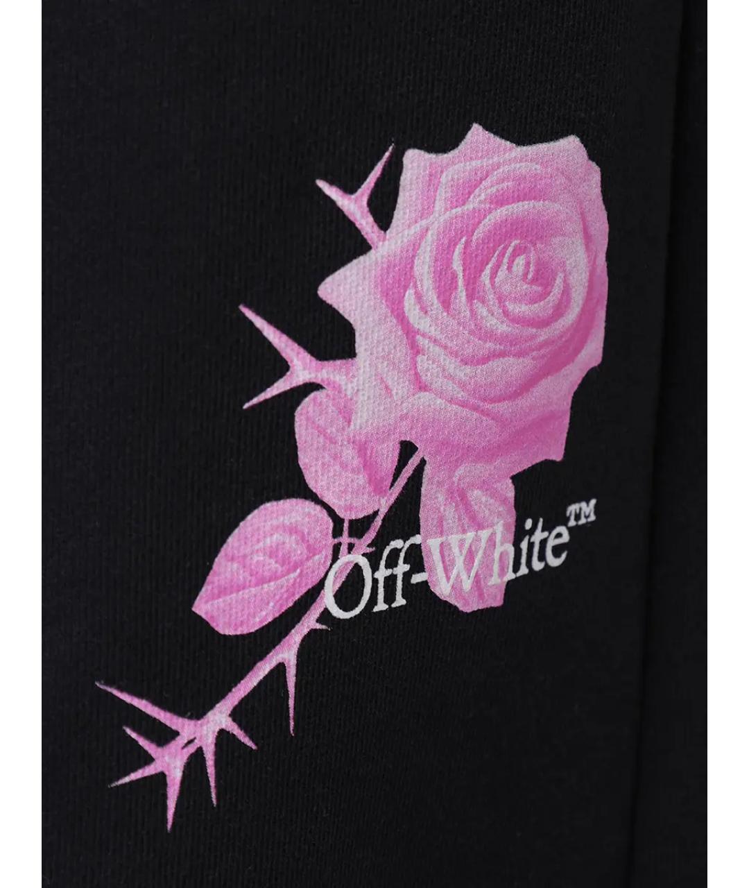 OFF-WHITE Черные хлопковые спортивные брюки и шорты, фото 6