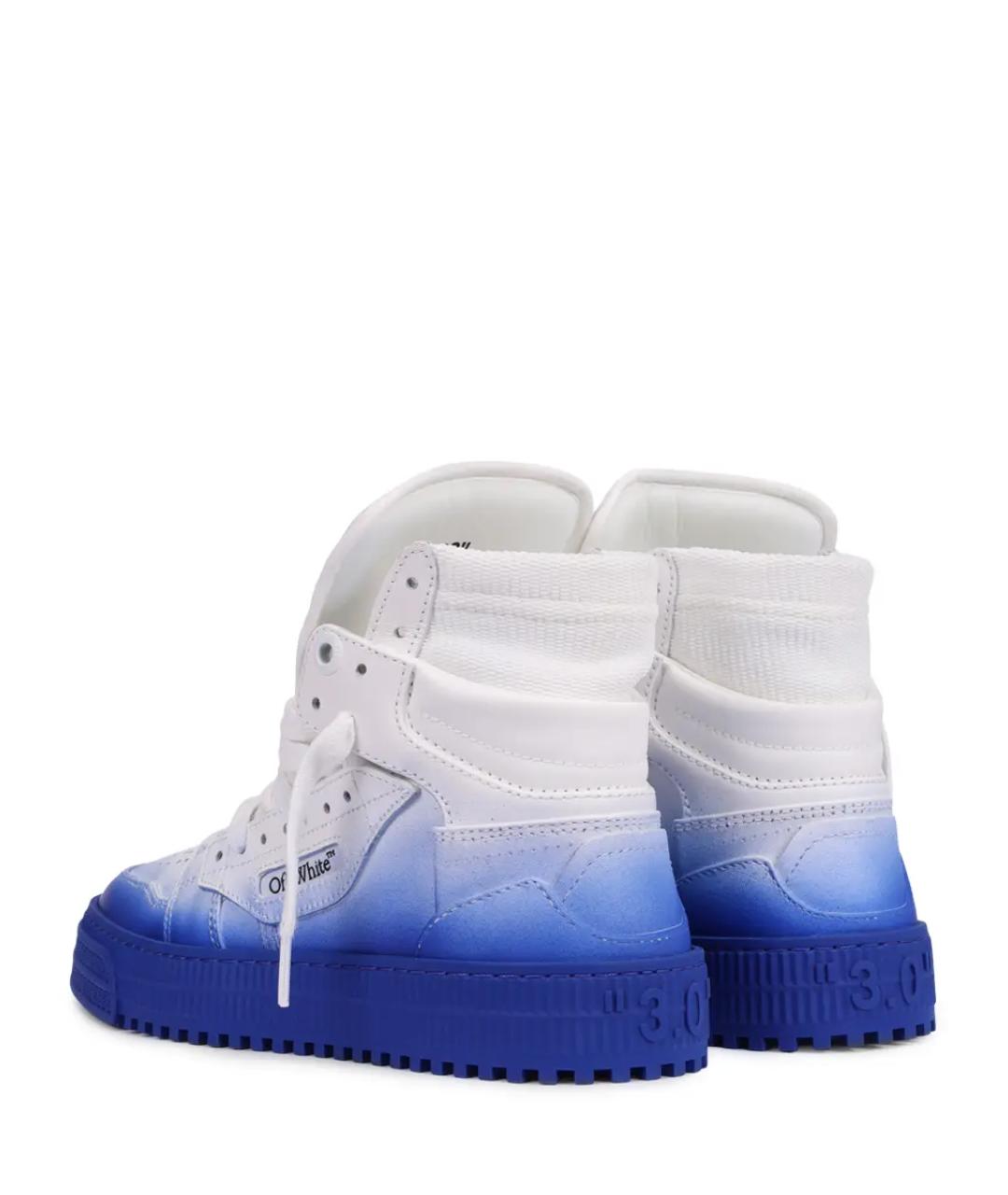 OFF-WHITE Белые кеды, фото 4