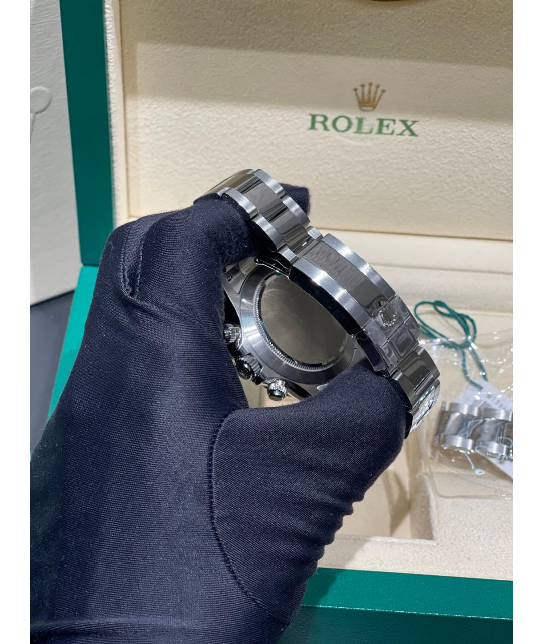 ROLEX Белые металлические часы, фото 9