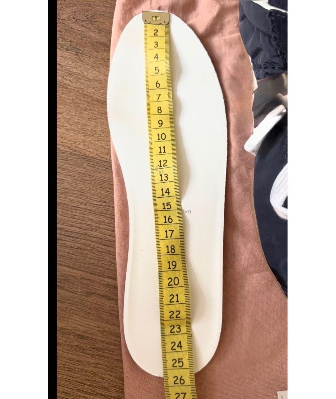 MIU MIU Темно-синие текстильные кеды, фото 6