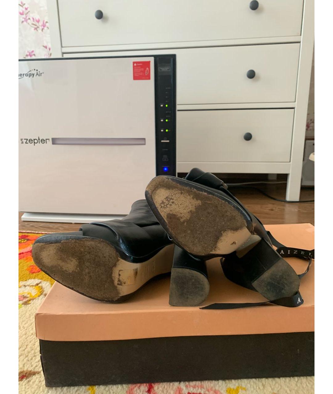 NO. 21 Черные кожаные полусапоги, фото 4