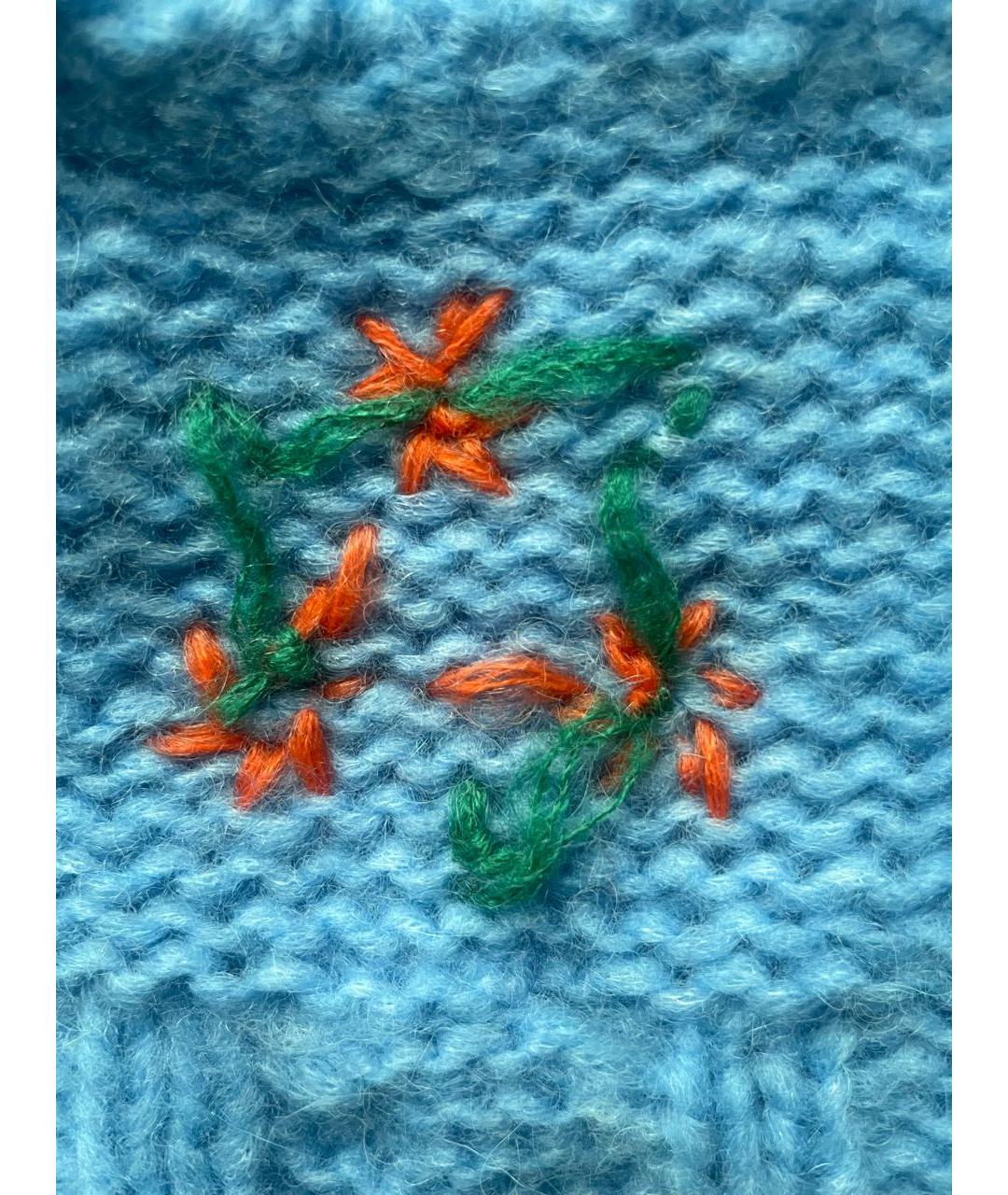 ALESSANDRA RICH Голубой шерстяной джемпер / свитер, фото 7