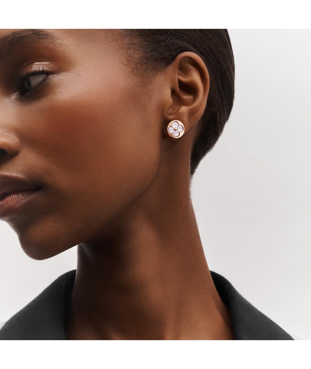 LOUIS VUITTON Золотые серьги из розового золота, фото 3