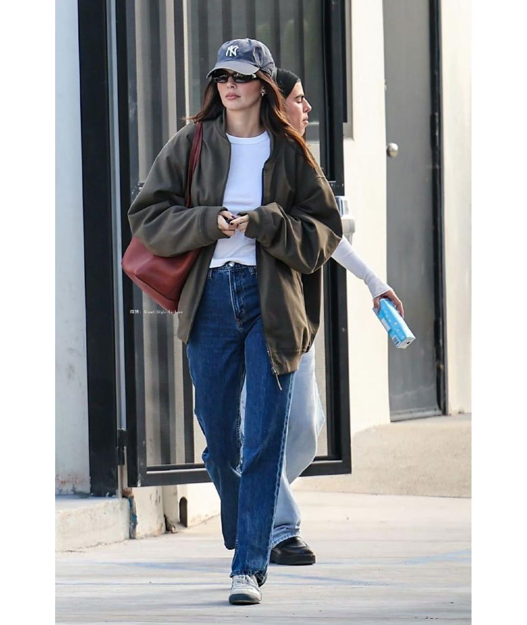 THE ROW Бордовая кожаная сумка тоут, фото 8