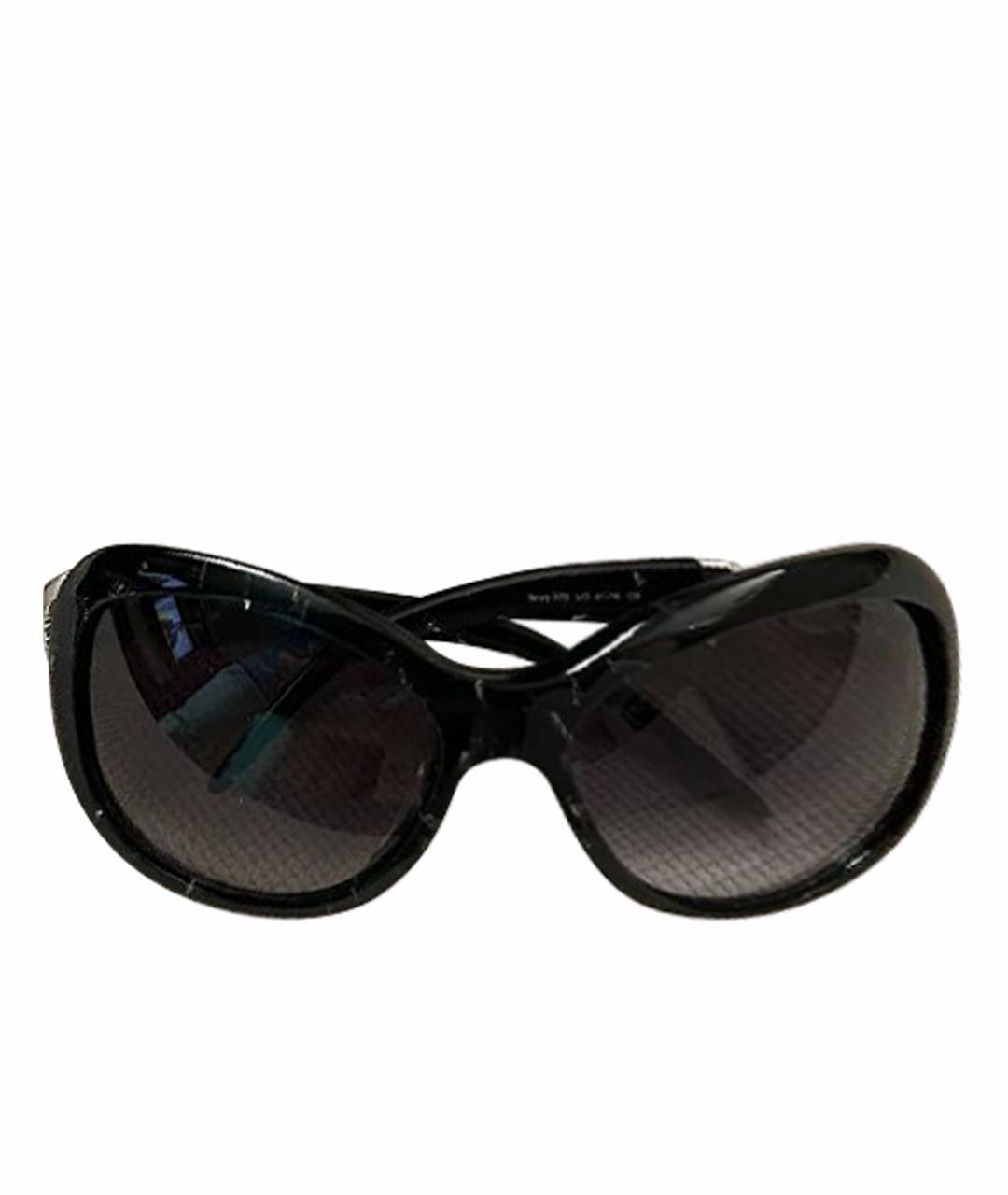 ROBERTO CAVALLI Черные пластиковые солнцезащитные очки, фото 1
