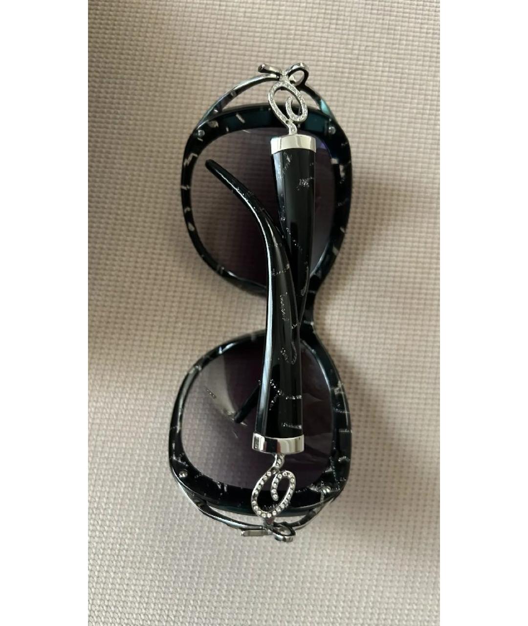 ROBERTO CAVALLI Черные пластиковые солнцезащитные очки, фото 3