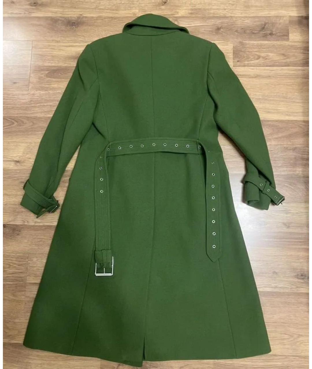'S MAX MARA Зеленые шерстяное пальто, фото 2