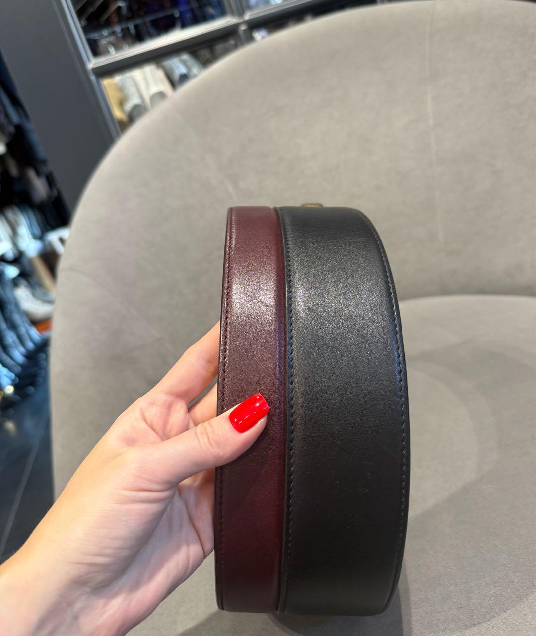 CHANEL Черный кожаный ремень, фото 7