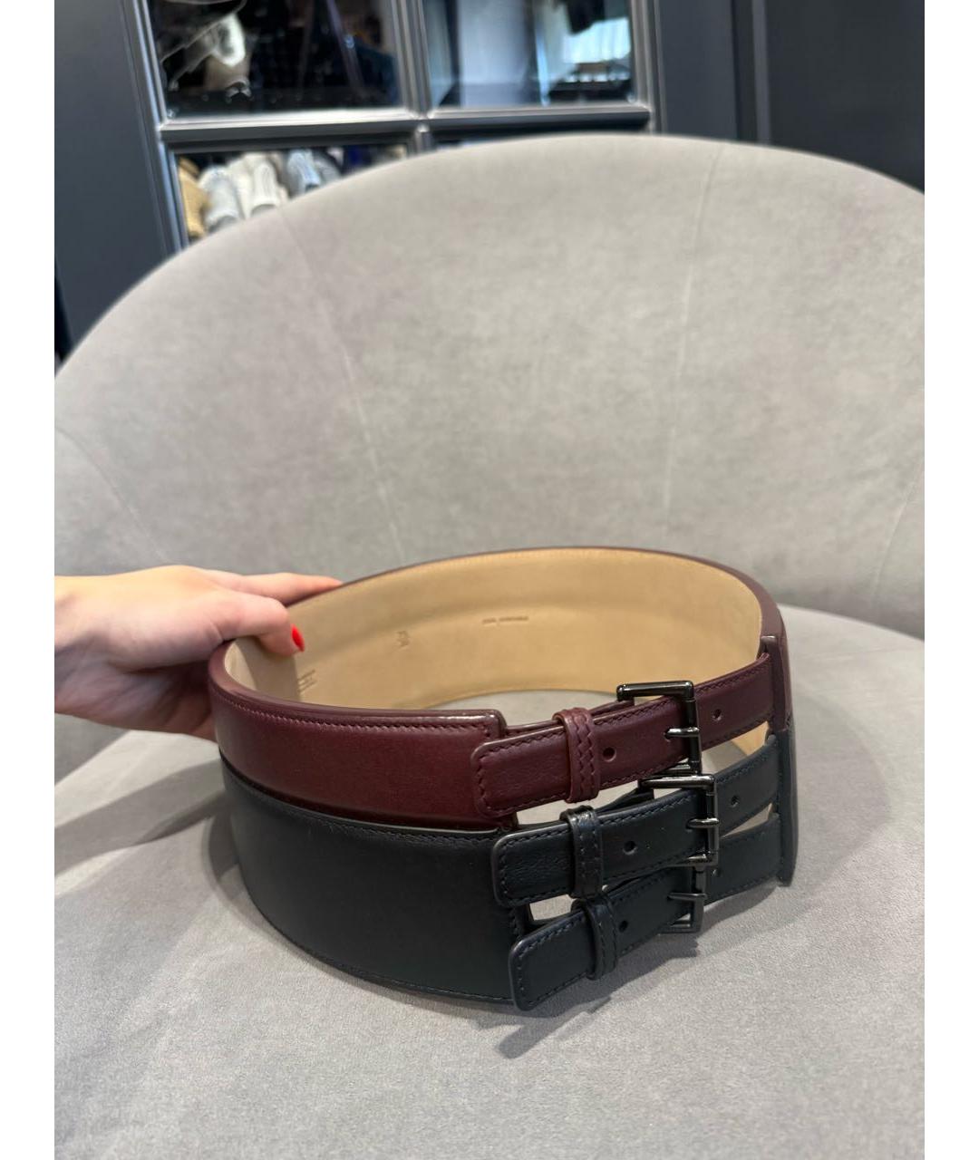 CHANEL Черный кожаный ремень, фото 4