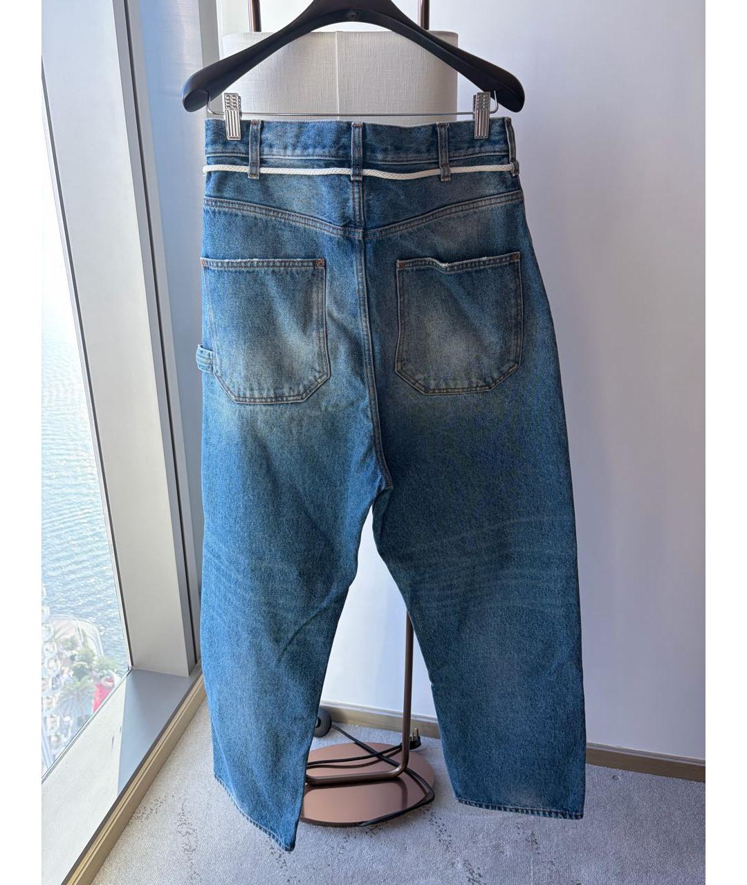 DARKPARK Синие хлопковые прямые джинсы, фото 2