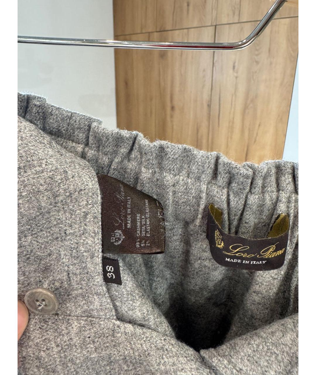 LORO PIANA Серые кашемировые кюлоты, фото 4